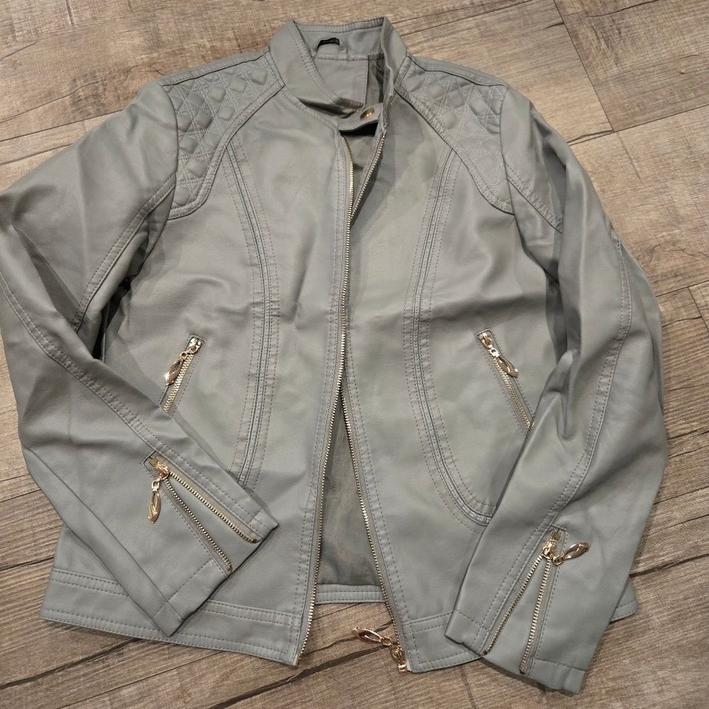  Motorcycle Jacket Synthetic Leather